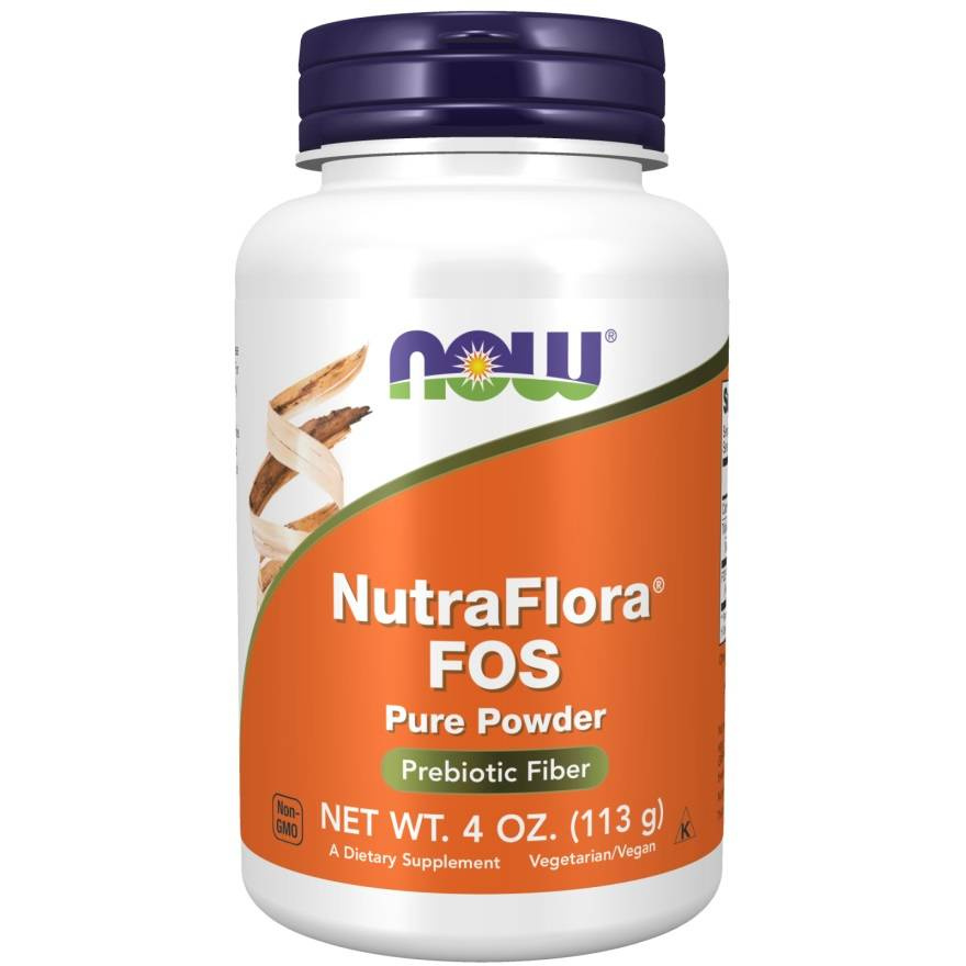 Now Foods NutraFlora FOS Pure Powder Naturalny Błonnik 113g