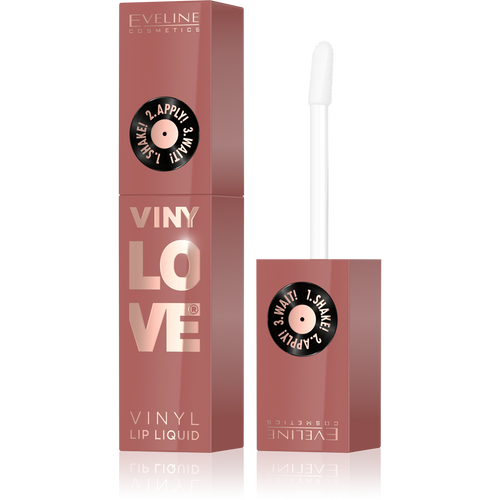 Eveline VinyLove Liquid Vinyl Lipstick with Gloss Effect No. 04 Peachy 4ml