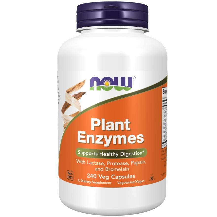 Now Foods Plant Enzymes Wspomaga Trawienie 240 Kapsułek