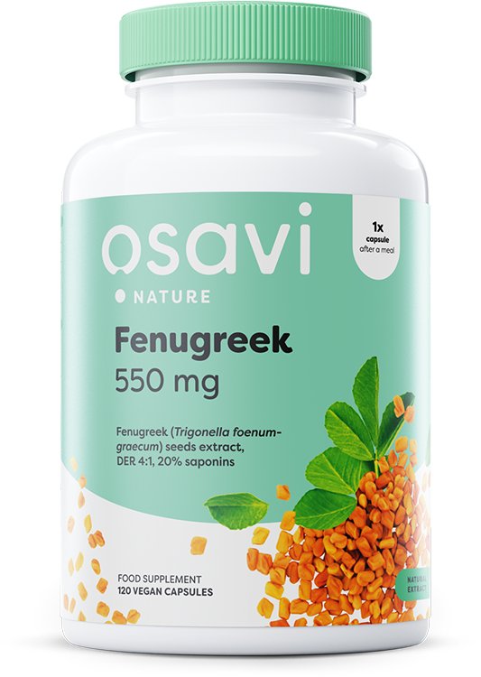 Osavi Kozieradka 550 mg 120 kapsułek na prawidłowy poziom glukozy