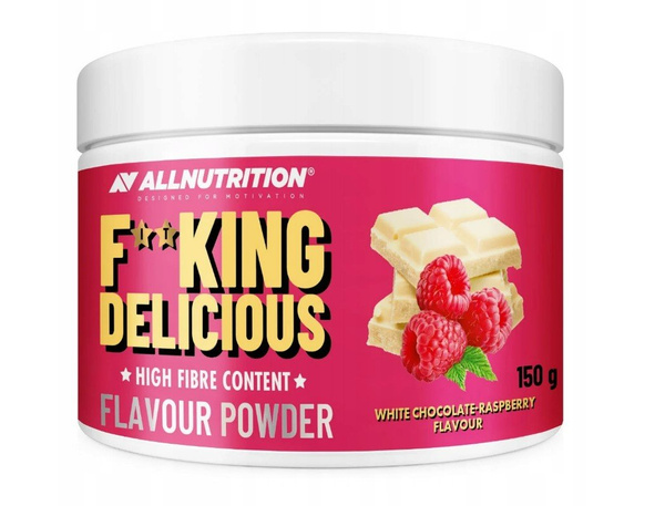 Allnutrition Fitking Delicious Flavour Powder White Chocolate Raspberry Flavouring Powder 150g