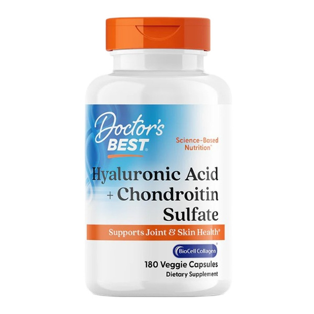 Doctor's Best Hyaluronic Acid + Chondroitin Sulfate with BioCell Collagen Capsules 180 caps