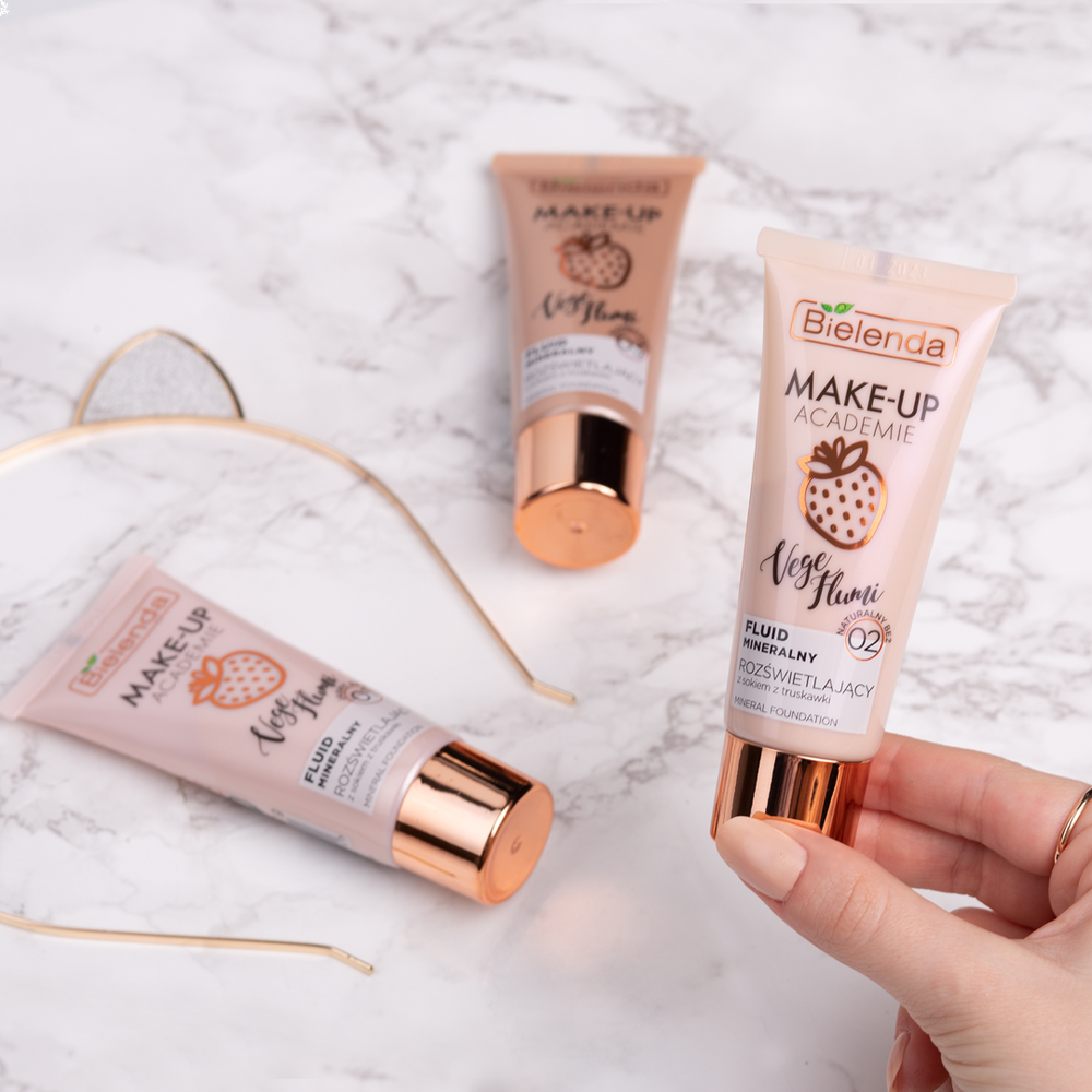 Bielenda Make-Up Academie Vege Flumi Illuminating Mineral Fluid No. 02 Natural Beige 30g