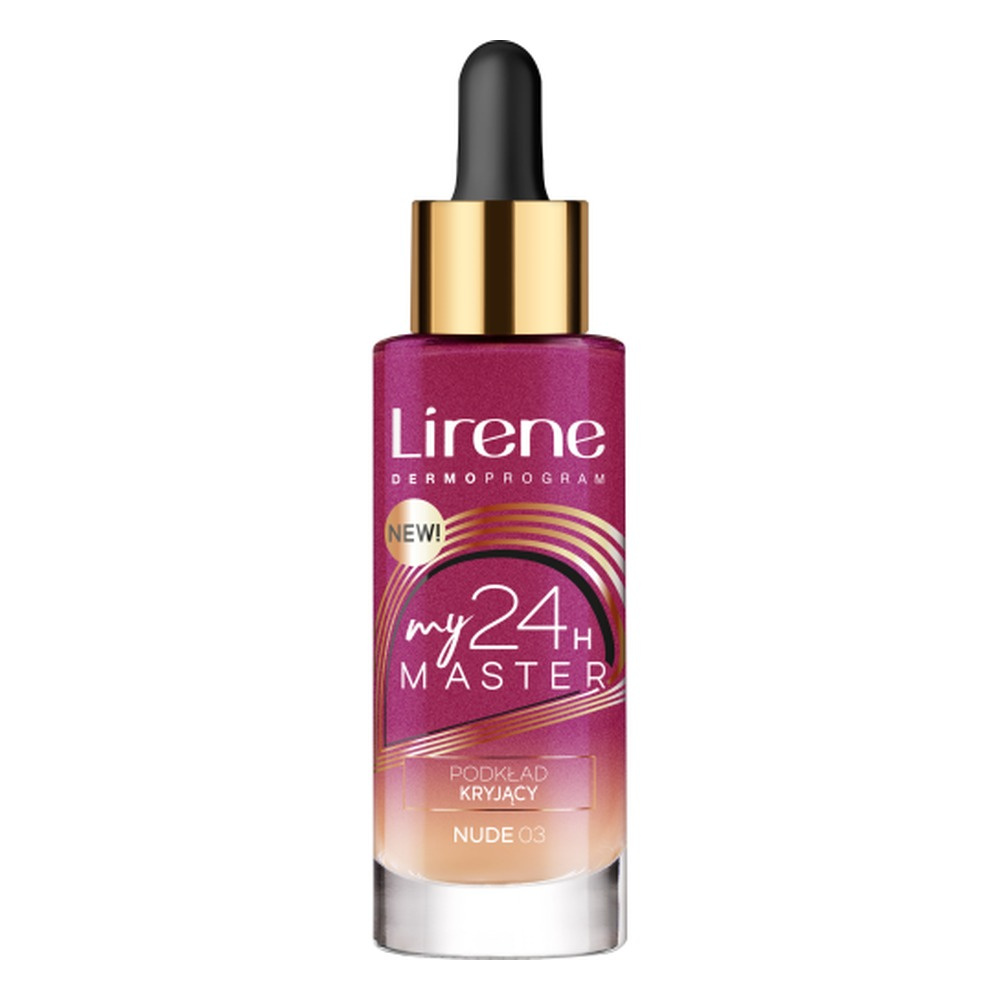 Lirene My 24H Master Covering Foundation Podkład Kryjący Nr 03 Nude 30ml