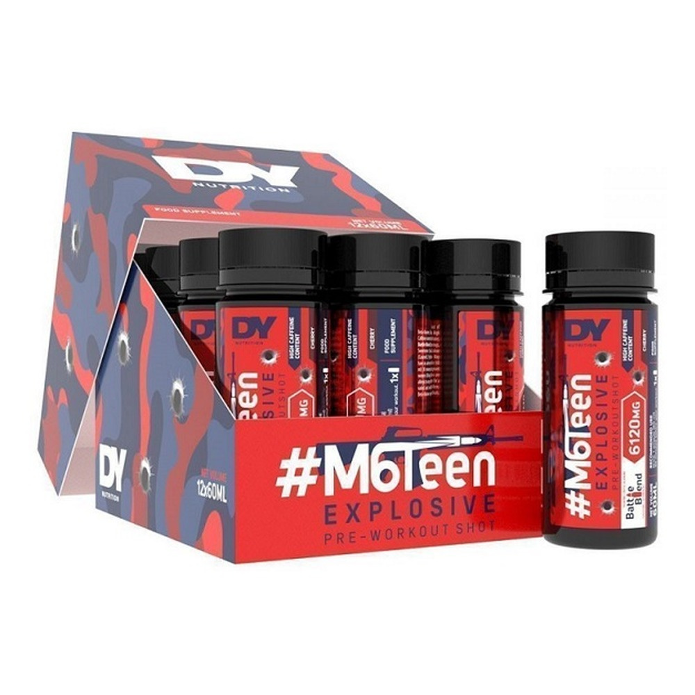 Dorian Yates #M6Teen Explosive Shot przedtreningowy, Wiśnia 12 x 60ml