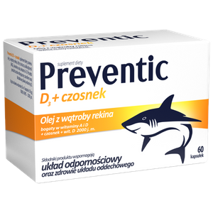 Aflofarm Preventic D3 Wsparcie Układu Odpornościowego 60 Kapsułek