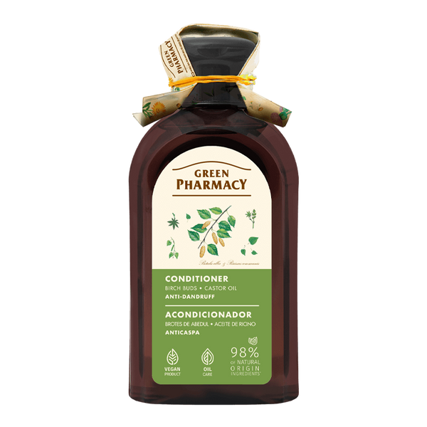 Green Pharmacy Przeciwłupieżowa Odżywka do Włosów Pąki Brzozy i Olej Rycynowy 300ml