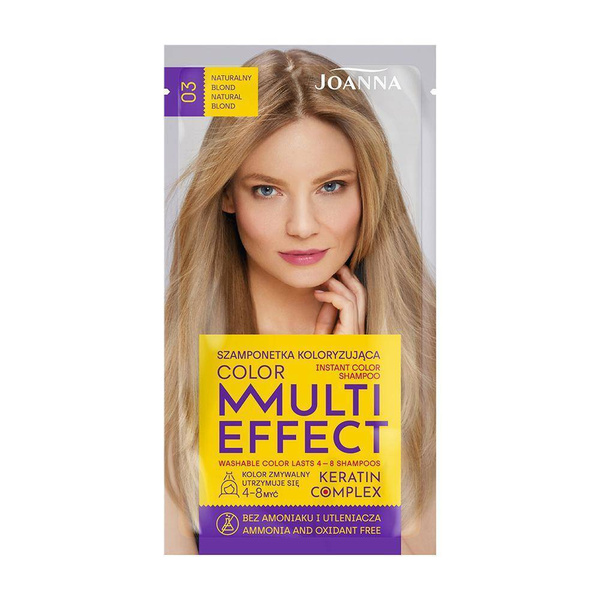 Joanna Multi Effect Szamponetka Koloryzująca 03 Naturalny Blond 35g