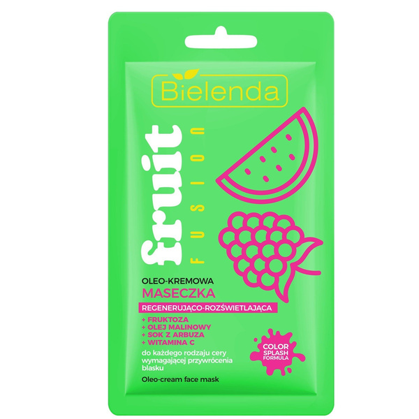 Bielenda Fruit Fusion Oleo Regenerująco-Rozjaśniająca Maseczka w Kremie 8g