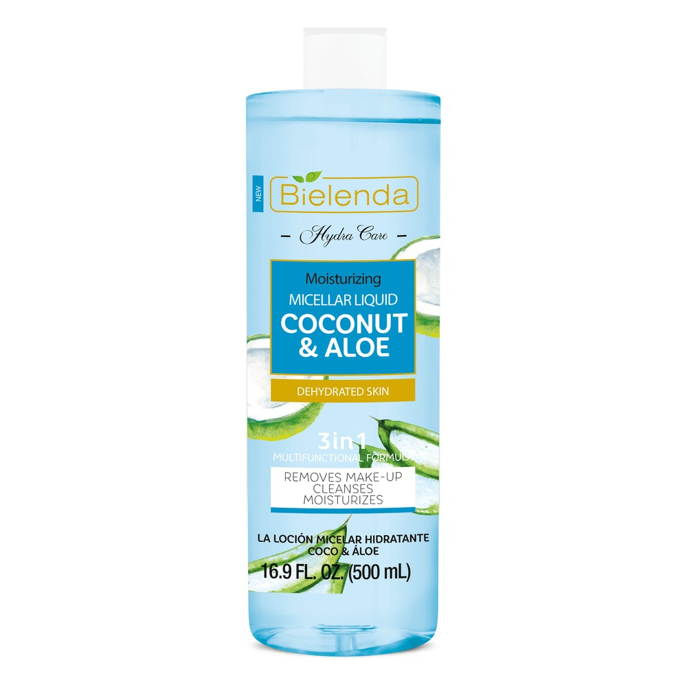 Bielenda Hydra Care Nawilżający Płyn Micelarny 3w1 Kokos i Aloes 500ml