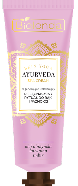 Bielenda Ayurveda Skin Yoga SPA Cream Regenerująco - Relaksujący Rytuał Pelęgnacyjny do Rąk i Paznokci 50ml