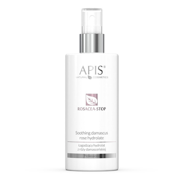 Apis Rosacea-Stop Łagodzący Hydrolat z Róży Damasceńskiej dla Skóry z Trądzikiem Różowatym Wrażliwej i Podrażnionej 300ml