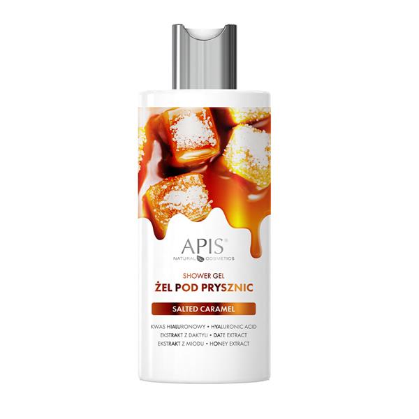 Apis Salted Carmel Żel pod Prysznic z Kwasem Hialuronowym i Ekstraktem z Miodu i Daktyli dla każdego Rodzaju Skóry 300ml