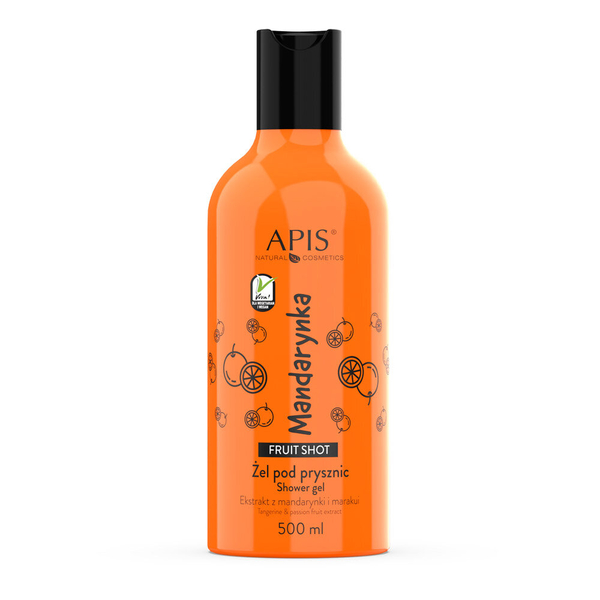 Apis Fruit Shot Żel pod Prysznic z Ekstraktem z Liofilizowanych Mandarynek dla każdego Rodzaju Skóry 500ml