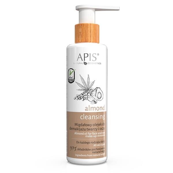 Apis Almond Cleansing Migdałowy Olejek do Demakijażu Twarzy i Oczu dla kazdego Rodzaju Skóry 150ml