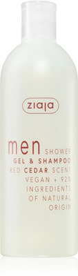 Ziaja Men Szampon i Żel pod Prysznic 2w1 Czerwony Cedr 400ml