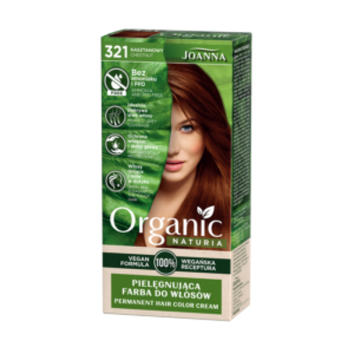 Joanna Naturia Organic Farba do Włosów Nr 321 Kasztanowy 1 Sztuka