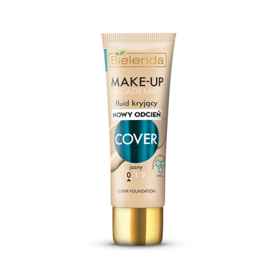 Bielenda Make - Up Academie Cover Fluid Kryjący Nr 0 Jasny dla Skóry Tłustej i Mieszanej 30g