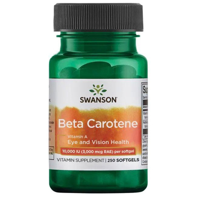 Swanson Beta-Carotene Vitamin A 10 000 IU 250 Kapsułek
