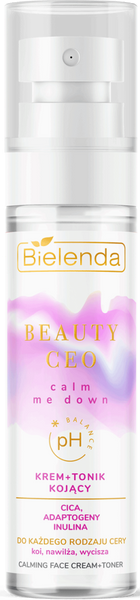 Bielenda Beauty Ceo Calm Me Down Kojący Krem Tonik dla Każdego Rodzaju Cery 75ml Best Before 31.03.25