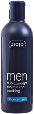  Ziaja Men Duo Concept Nawilżający Kojący Żel pod Prysznic dla Każdego Rodzaju Skóry Vegan 300ml 