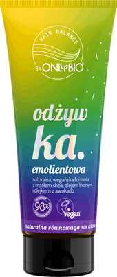 OnlyBio Hair Balance Odżywka Emolientowa z Wegańską Formuła do Włosów Szorstkich 200ml