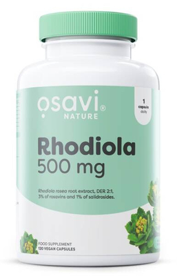 Osavi Różeniec Górski 500mg 120 kapsułek na stres i zmęczenie