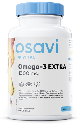 Osavi Omega-3 Extra 1300mg 60 kapsułek na mózg i serce