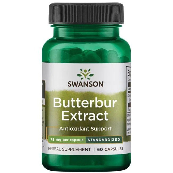 Swanson Butterbur Extract 75mg 60 Kapsułek
