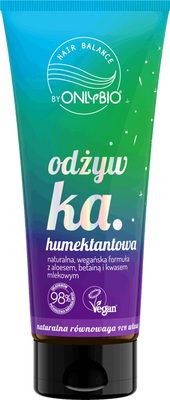 OnlyBio Hair Balance Odżywka Humektantowa z Naturalną Wegańską Formułą dla Włosów Suchych 200ml