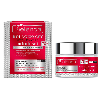 Bielenda Collage Youth Stimulator Infuzyjnie Regenerujący Krem Przeciwzmarszczkowy 70+ 50ml