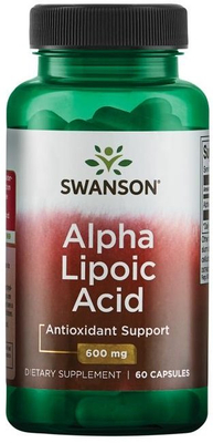 Swanson Alpha Lipoic Acid 600mg Kwas Alfa Liponowy 60 Kapsułek