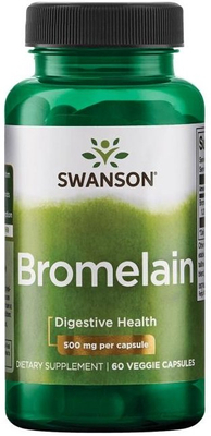 Swanson Bromelain 500mg Bromelaina Maksymalna Moc Wspomaga Układ Pokarmowy 60 Kapsułek
