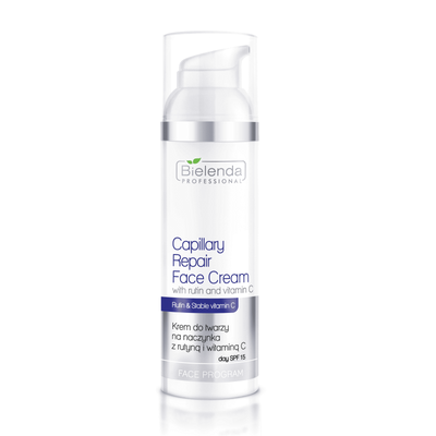 Bielenda Professional Face Program Krem do Twarzy z Rutyną i Witaminą C SPF15 dla Skóry Naczynkowej 100ml