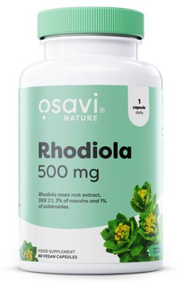 Osavi Różeniec górski 500mg 60 wegańskich kapsułek na wsparcie w stresie