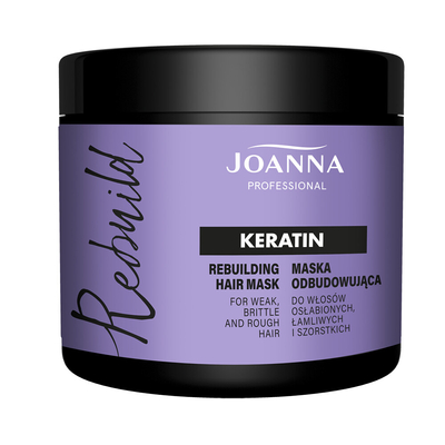 Joanna Professional Odbudowująca Maska z Keratyną dla Włosów Łamliwych 500ml
