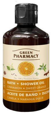 Green Pharmacy Olejek do Kąpieli i pod Prysznic Cynamon i Słodka Pomarańcza 250ml