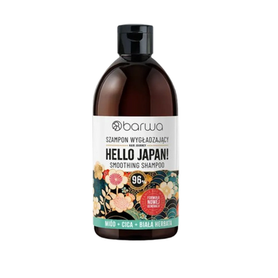 Barwa Hair Journey Hello Japan Wygładzający Szampon dla Włosów Puszących Się 380ml