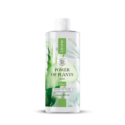 Lirene Power Of Plantis Nawilżający Płyn Micelarny 3w1 Aloes 400ml