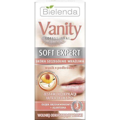 Bielenda Vanity Soft Expert Ultra Delikatny Zestaw do Depilacji Twarzy 15ml