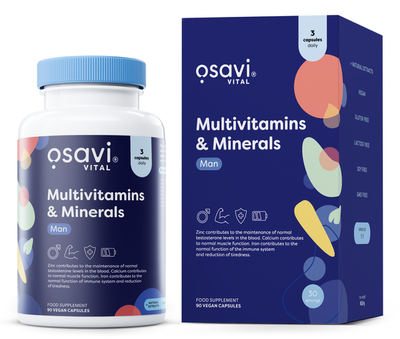 Osavi Multiwitaminy i Minerały dla Mężczyzn 90 wegańskich kapsułek