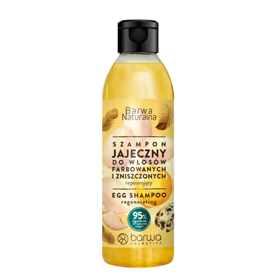 Barwa Naturalna Regenerujący Szampon Jajeczny dla Włosów Farbowanych i Zniszczonych 300ml