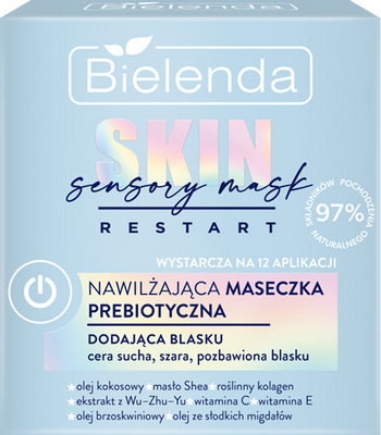 Bielenda Skin Restart Sensory Mask Nawilżająca Maseczka Prebiotyczna Dodająca Blasku dla Cery Suchej 50ml