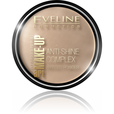 Eveline Make Up Art Anti-Shine Complex Puder Prasowany Nr 35 Golden Beige 14g