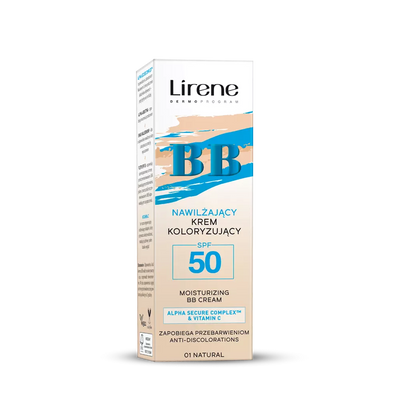 Lirene BB Nawilżający Krem Koloryzujący SPF50 Nr 01 Natural 30ml