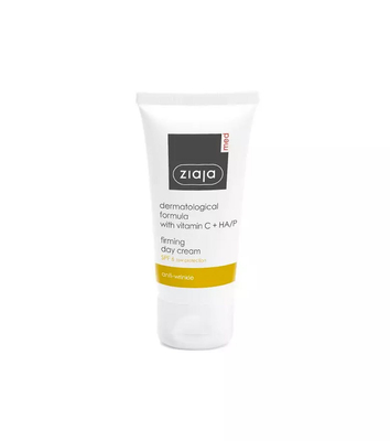 Ziaja Med Profilaktyka Zmarszczek Kuracja z Witaminą C Ujędrniający Krem do Twarzy 30+ SPF6 na Dzień 50ml