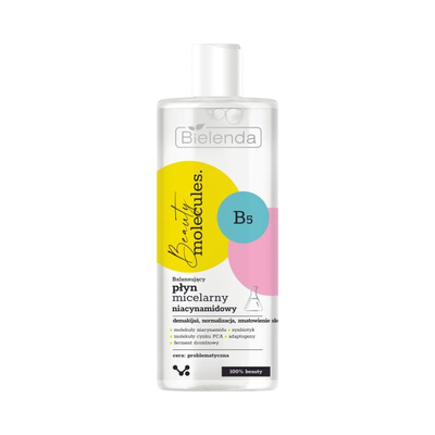 Bielenda Beauty Molecules Balansujący Niacynamidowy Płyn Micelarny dla Skóry Problematycznej 500ml