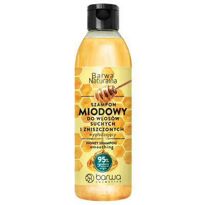 Barwa Naturalna Wygładzający Miodowy Szampon dla Włosów Suchych i Zniszczonych 300ml