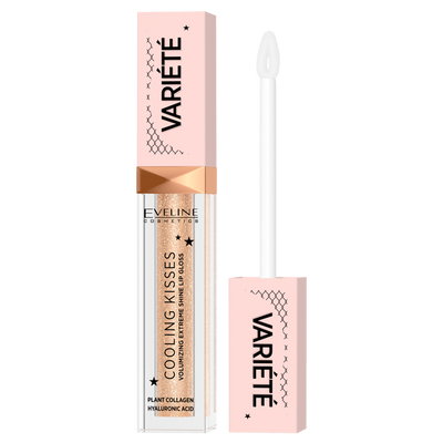 Eveline Variete Cooling Kisses Błyszczyk Zwiększający Objętość Ust z Efektem Chłodzącym Nr 01 Ice Mint 6,8ml