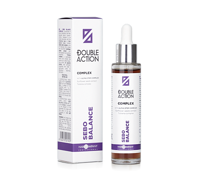Hair Company Professional Double Action Sebo Balance Complex Koncentrat Składników Aktywnych Regulujący Wydzielanie Sebum 50ml